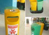 分類玻璃鋼垃圾桶，大受深圳沙井實(shí)驗(yàn)學(xué)校用戶歡迎