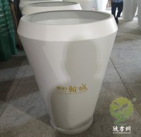 物業小區戶外烤漆不銹鋼花缽