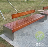戶(hù)外城市公園雙人不銹鋼休閑座椅