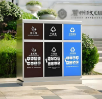 戶外社區(qū)三分類不銹鋼垃圾桶，守護(hù)潔凈起點(diǎn)