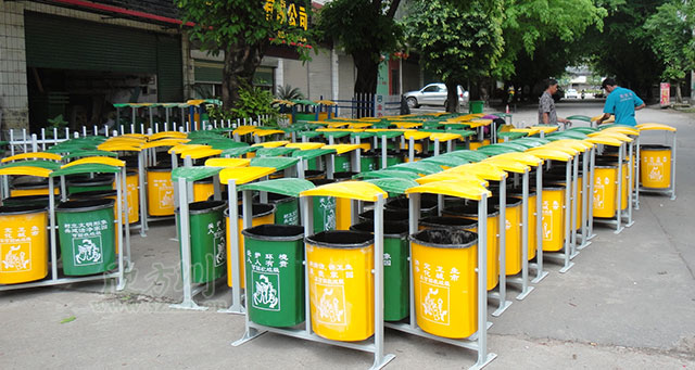 玻璃鋼社區垃圾桶